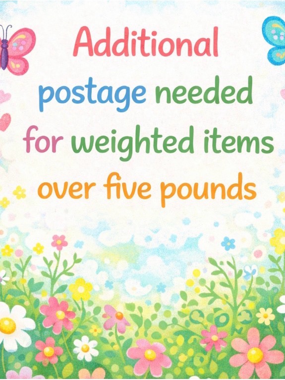 Additional Postage Packages Over 5lbs